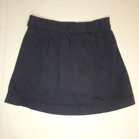 Old Navy Girls Uniform Skort Skirt Shorts Navy Blue size S (6-7) - Picture 3 of 4